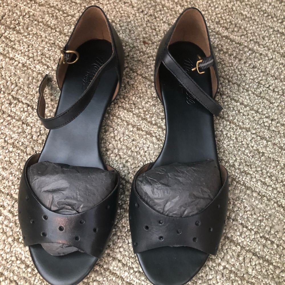 Madewell Holepunch Flat Sandal 7.5